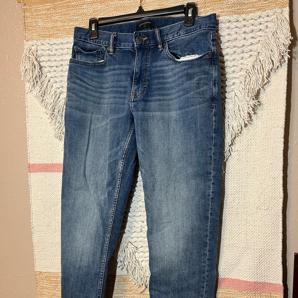 Banana Republic mens slim fit blue jeans